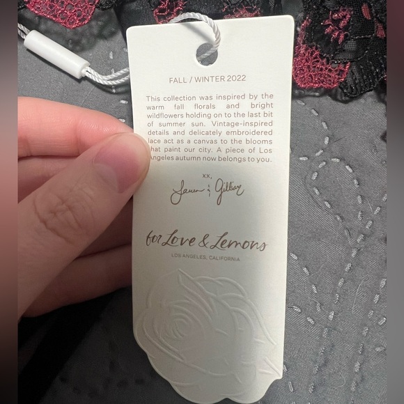 For Love and Lemons Ivy Garter Belt and Thong - Picture 2 of 6